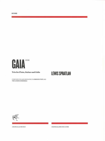 Gaia : Trio For Flute, Guitar and Cello (2018).