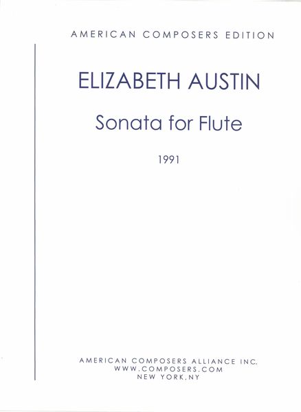 Sonata : For Flute (1991).