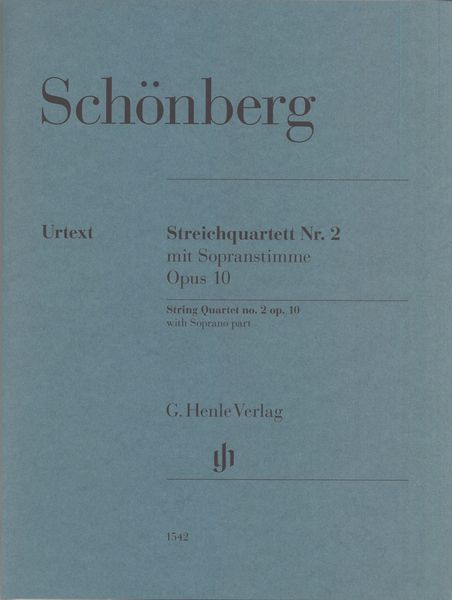 Streichquartett Nr. 2 Mit Sopranstimme, Op. 10 / edited by Ullrich Scheideler.