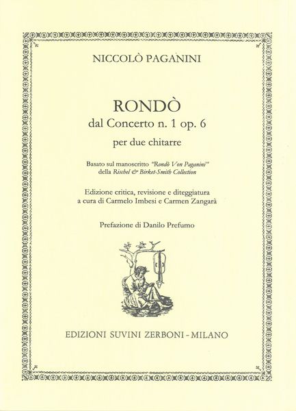 Rondò Dal Concerto N. 1 Op. 6 : Per Due Chitarre / edited by Carmelo Imbesi and Carmen Zangarà.