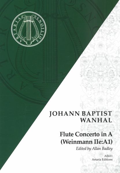 Flute Concerto In A (Weinmann IIe:A1) / edited by Allan Badley.