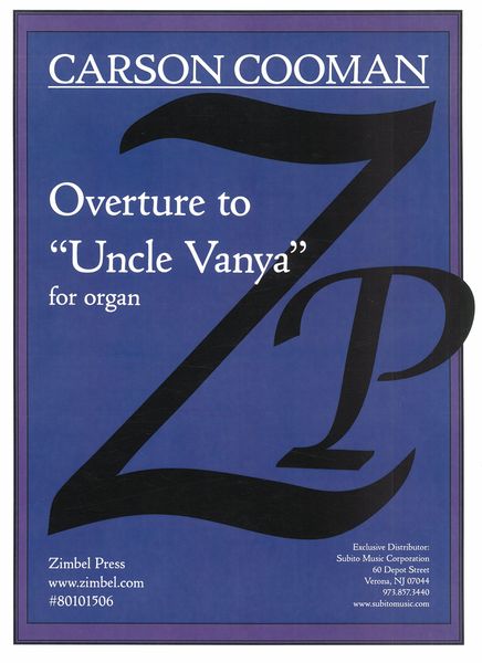 Overture To Uncle Vanya, Op. 1431 : For Organ (2022).