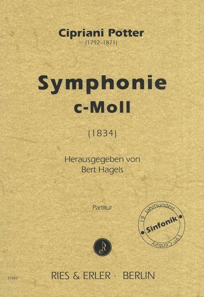 Symphonie C-Moll (1834) / edited by Bert Hagels.