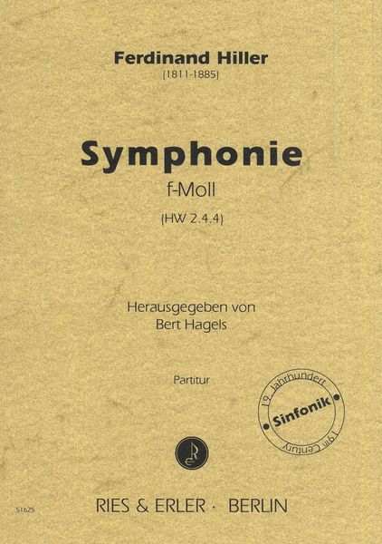 Symphonie F-Moll (Hw 2.4.4) edited by Bert Hagels.