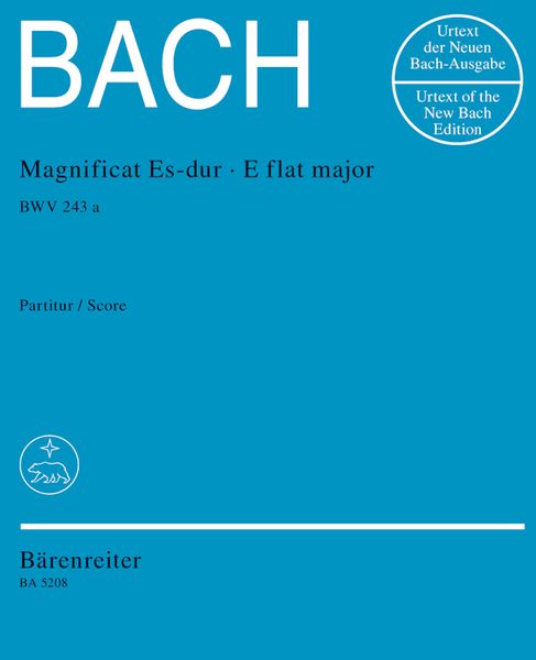 Magnificat In E Flat Major, BWV 243a / edited by Alfred Duerr.