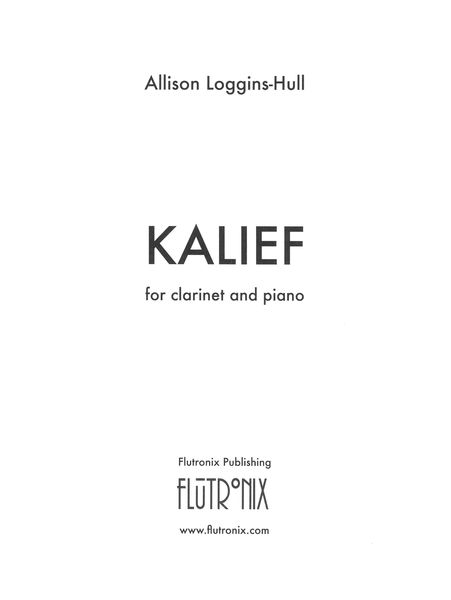 Kalief : For Clarinet and Piano (2021).