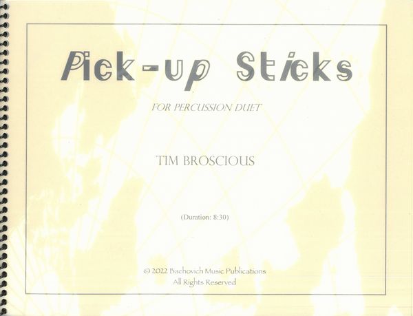 Pick-Up Sticks : For Percussion Duet.