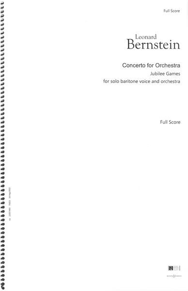 Concerto For Orchestra - Jubilee Games : For Solo Baritone Voice and Orchestra.
