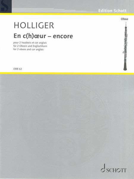 En C(H)Œur - Encore : Pour 2 Hautbois et Cor Anglais (2020).