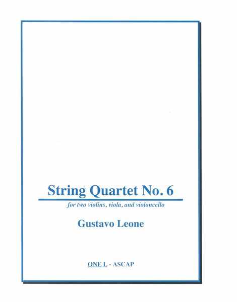 String Quartet No. 6 (2022).