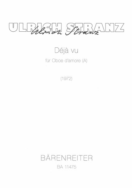 Déjà Vu : Für Oboe d'Amore (A) (1972).