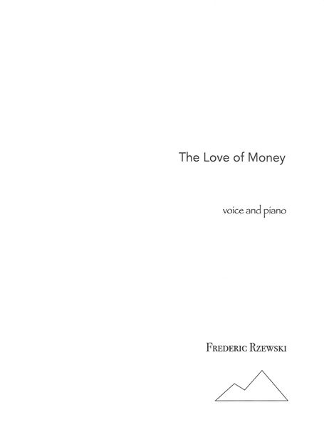 Love of Money : For Voice and Piano (1993).