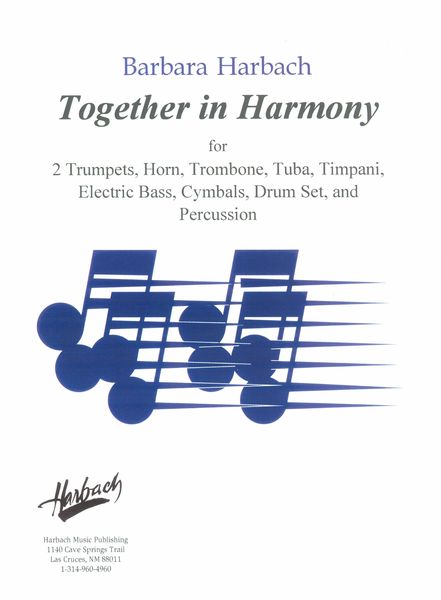 Together In Harmony : For Brass, Electric Bass and Percussion.