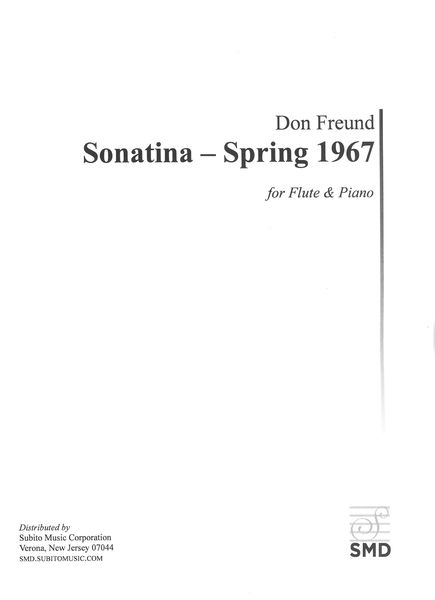 Sonatina - Spring 1967 : For Flute and Piano (1967, 1991).