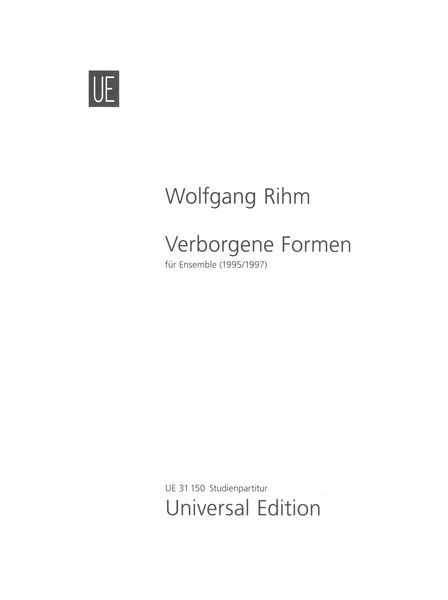 Verborgene Formen : Für Ensemble (1995/1997).