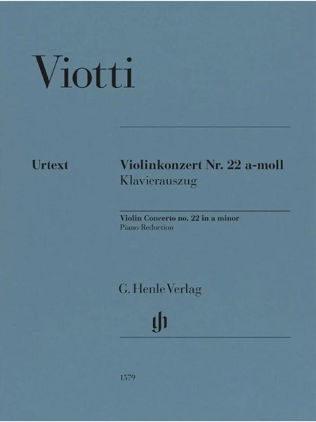 Violinkonzert Nr. 22 A-Moll : Klavierauszug / edited by Maren Minuth.