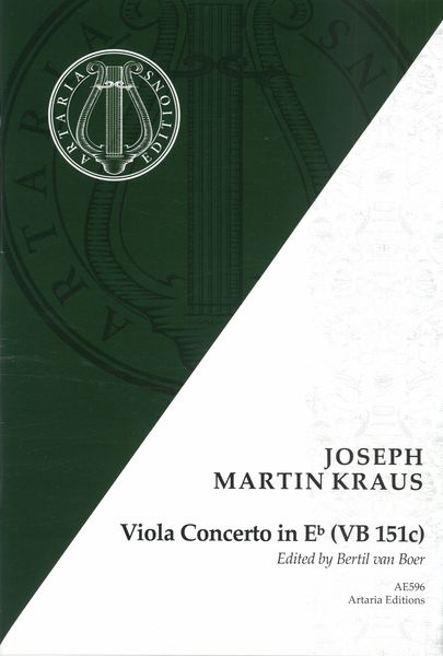 Viola Concerto In E Flat (Vb 151c) / edited by Bertil Van Boer.
