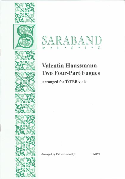 Two Four-Part Fugues : For TRTBB Viols / arranged by Patrice Connelly.