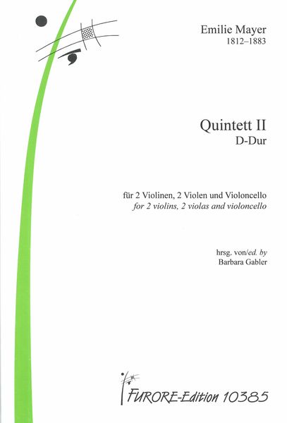 Quintett II D-Dur : Für 2 Violinen, 2 Violen und Violoncello / edited by Barbara Gabler.