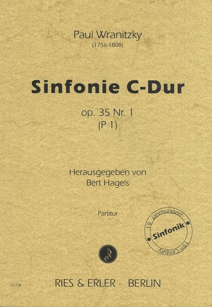 Sinfonie G-Dur, Op. 35 Nr. 1 (P 1) / edited by Bert Hagels.