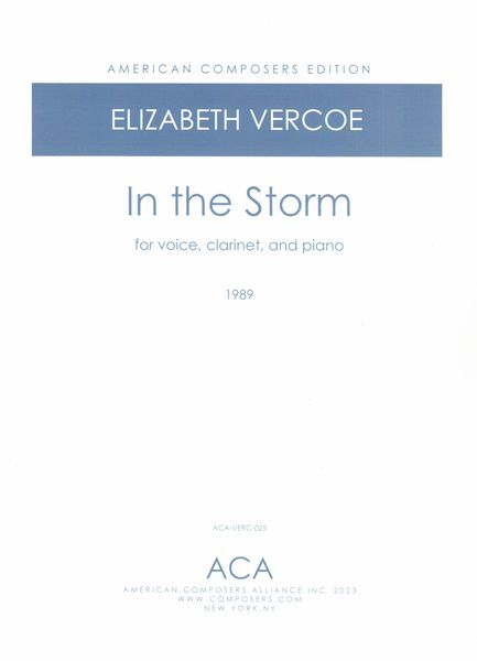 In The Storm : For Voice, Clarinet and Piano (1989).