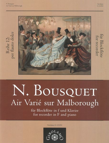 Air Varié Sur Malborough : For Recorder In F and Piano / edited by Michael Quagliozzi.