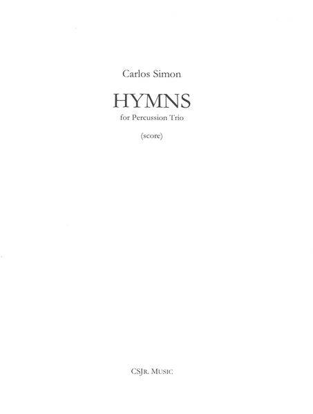 Hymns : For Percussion Trio.