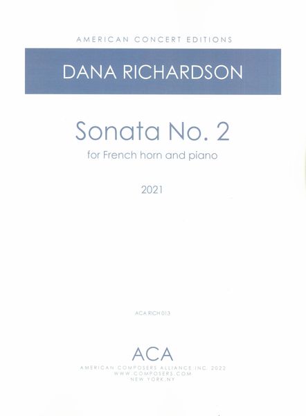 Sonata No. 2 : For French Horn and Piano (2021).