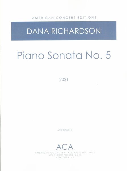 Piano Sonata No. 5 (2021).