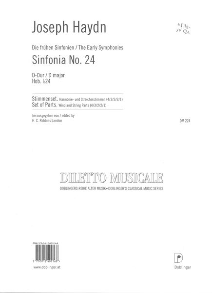 Sinfonia No. 24 D-Dur, Hob. I:24.