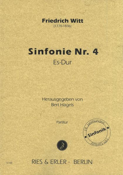 Sinfonie Nr. 4 Es-Dur / edited by Bert Hagels.