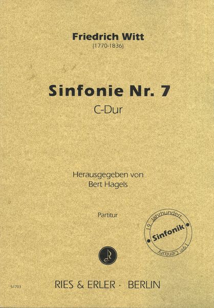 Sinfonie Nr. 7 C-Dur / edited by Bert Hagels.