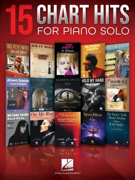 15 Chart Hits For Piano Solo.