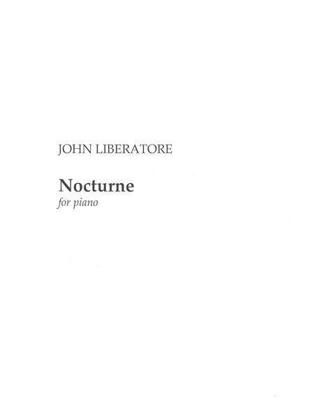 Nocturne : For Piano.