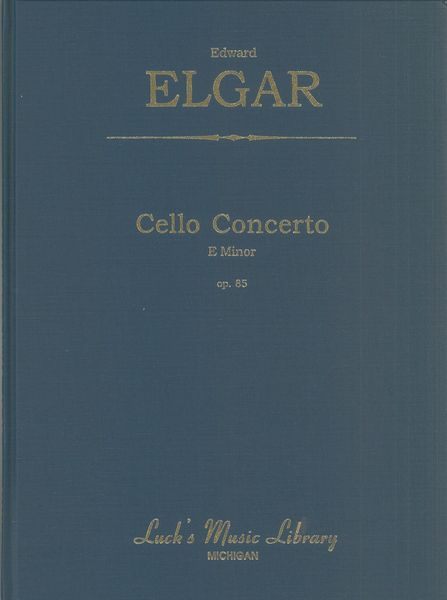 Cello Concerto In E, Op. 85.