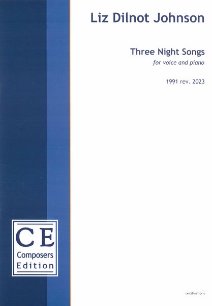 Three Night Songs : For Voice and Piano (1991, Rev. 2023).