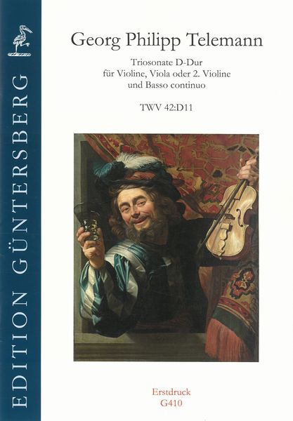 Triosonate D-Dur, TWV 42:D11 : Für Violine, Viola Oder 2. Violine und Basso Continuo.