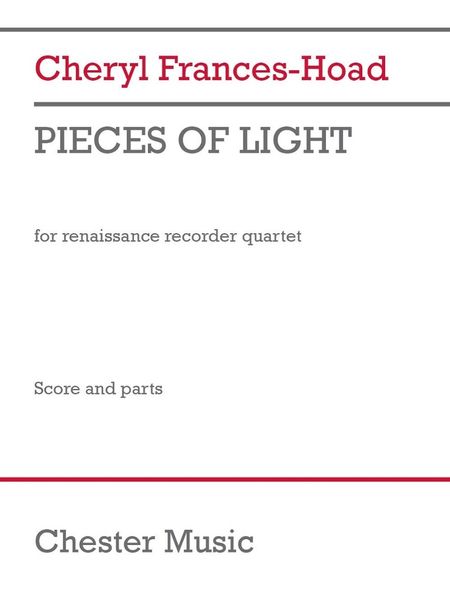Pieces of Light : For Renaissance Recorder Quartet.