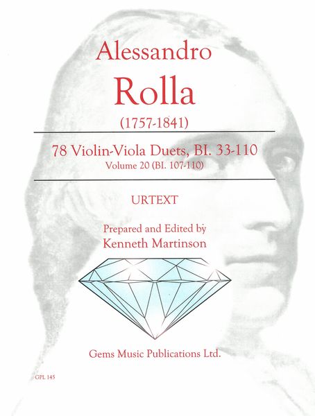 78 Violin-Viola Duets, Bi. 33-110 : Vol. 20 / edited by Kenneth Martinson.