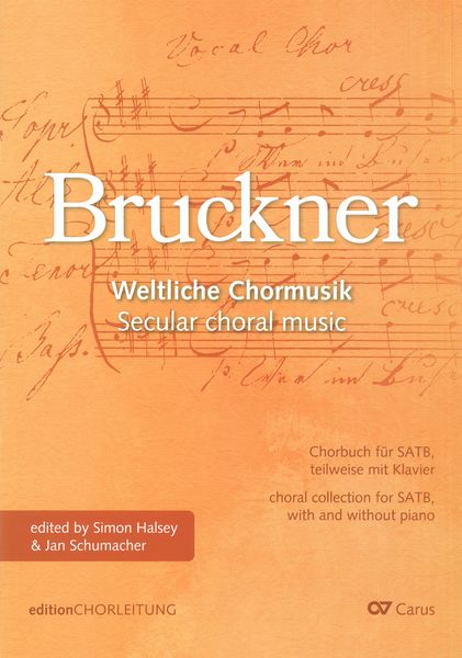 Weltliche Chormusik = Secular Choral Music : Choral Collection For SATB, With and Without Piano.