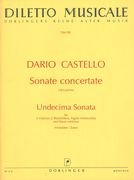 Sonate Concertate, Libro Primo - Undecima Sonata In C : For 2 Vlns, Bsn (Cello), & Bass.