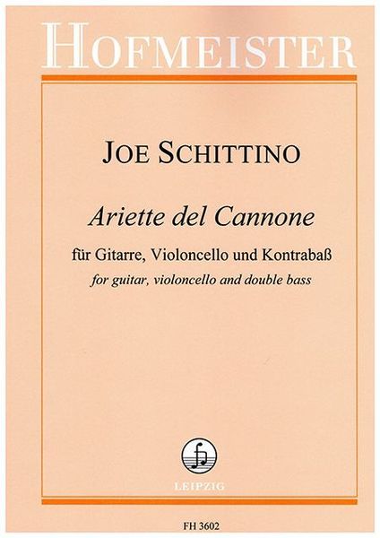 Ariette Del Canone : For Guitar, Violoncello and Double Bass.