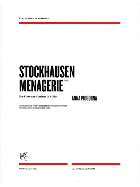 Stockhausen Menagerie : For Flute and Clarinet In B Flat (2022).