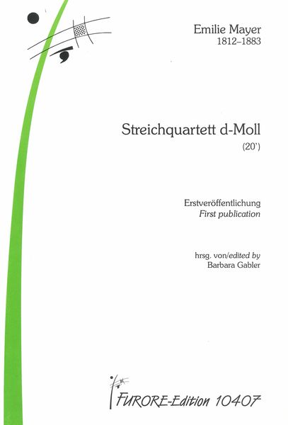 Streichqartett D-Moll / edited by Barbara Gabler.