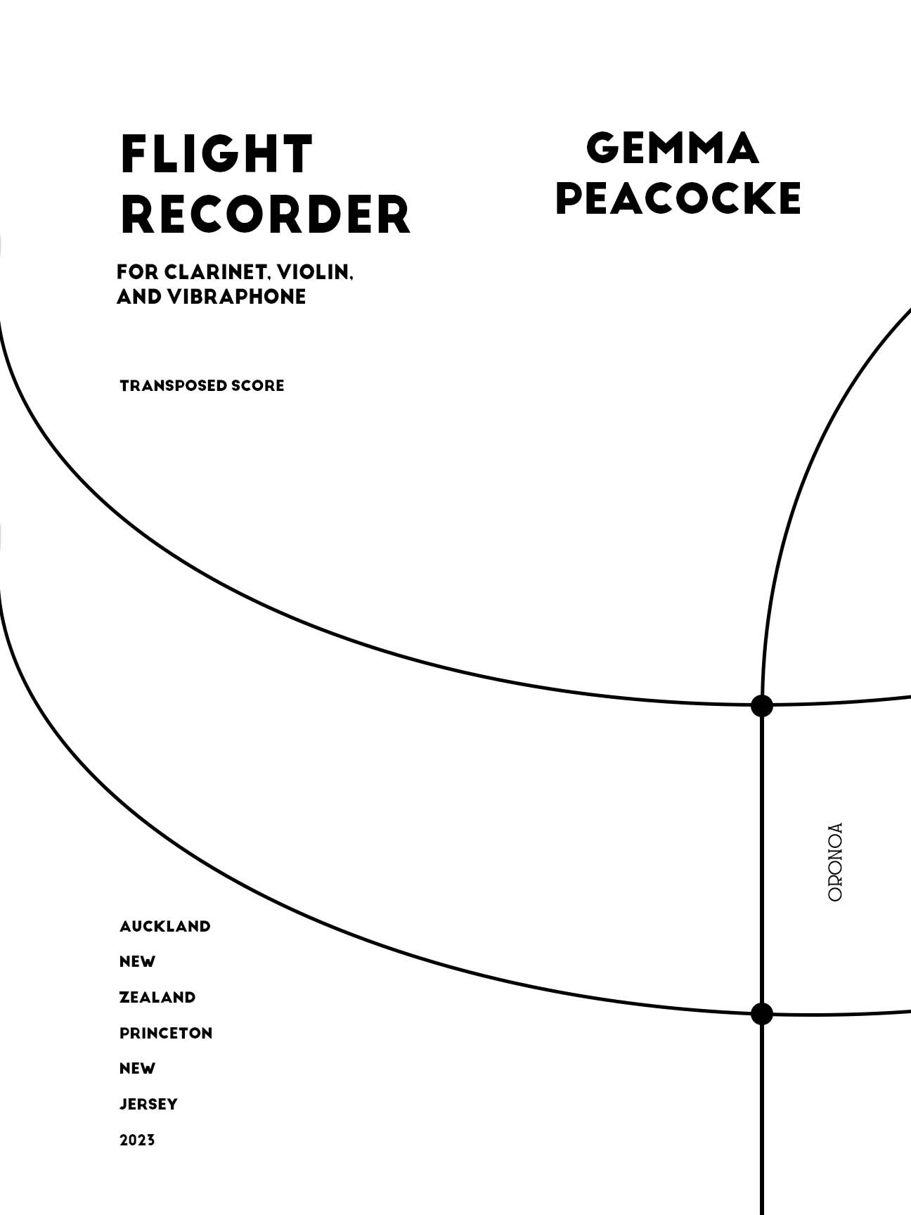 Flight Recorder : For Clarinet, Violin, and Vibraphone (2023).