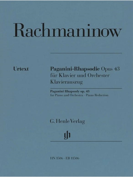 Paganini-Rhapsodie, Op. 43 : Für Klavier und Orchester / Piano reduction by Heiko Stralendorff.