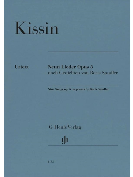 Nine Songs, Op. 5 On Poems by Boris Sandler : For High Voice.