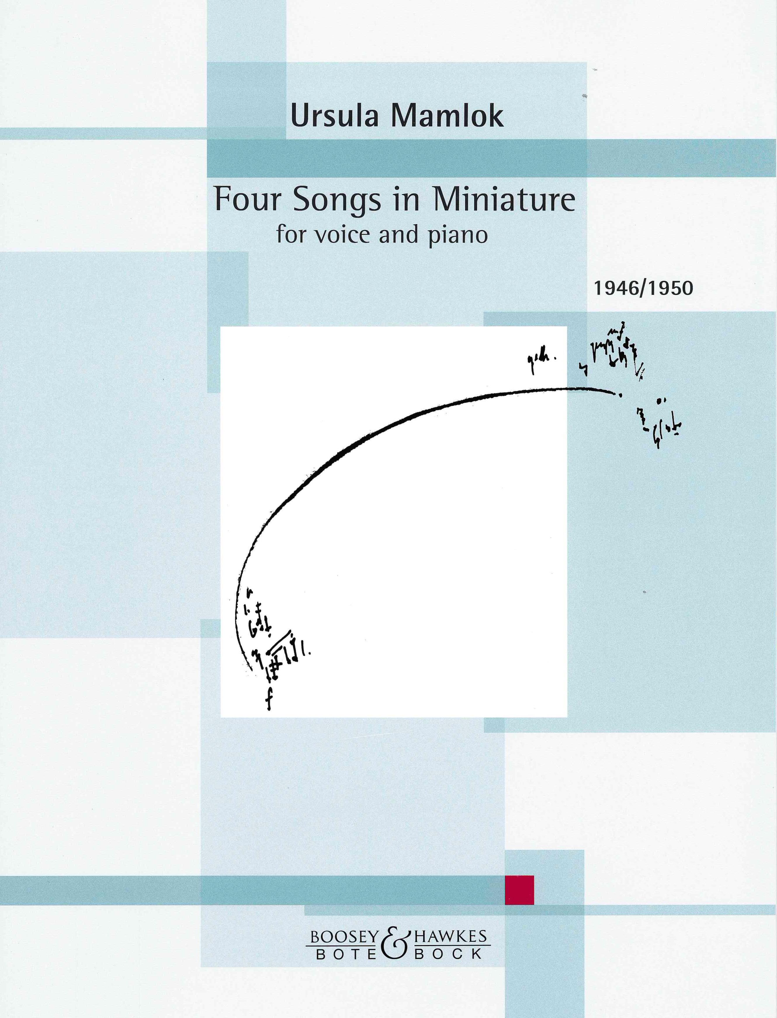 Four Songs In Miniature : For Voice and Piano (1946-1950).