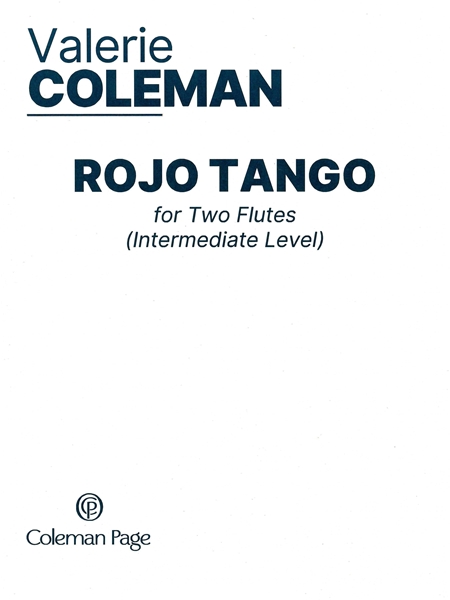 Rojo Tango : For Two Flutes.