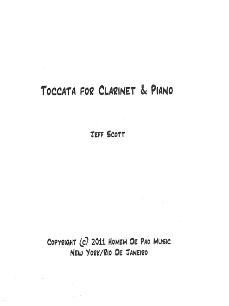 Toccata : For Clarinet and Piano.